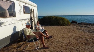 Photo of couple travelling in Motorhome