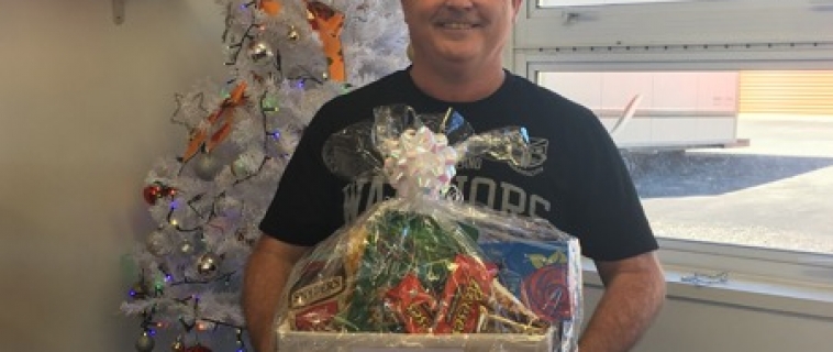 The lucky Goodie Basket winner – Kevin Gallagher